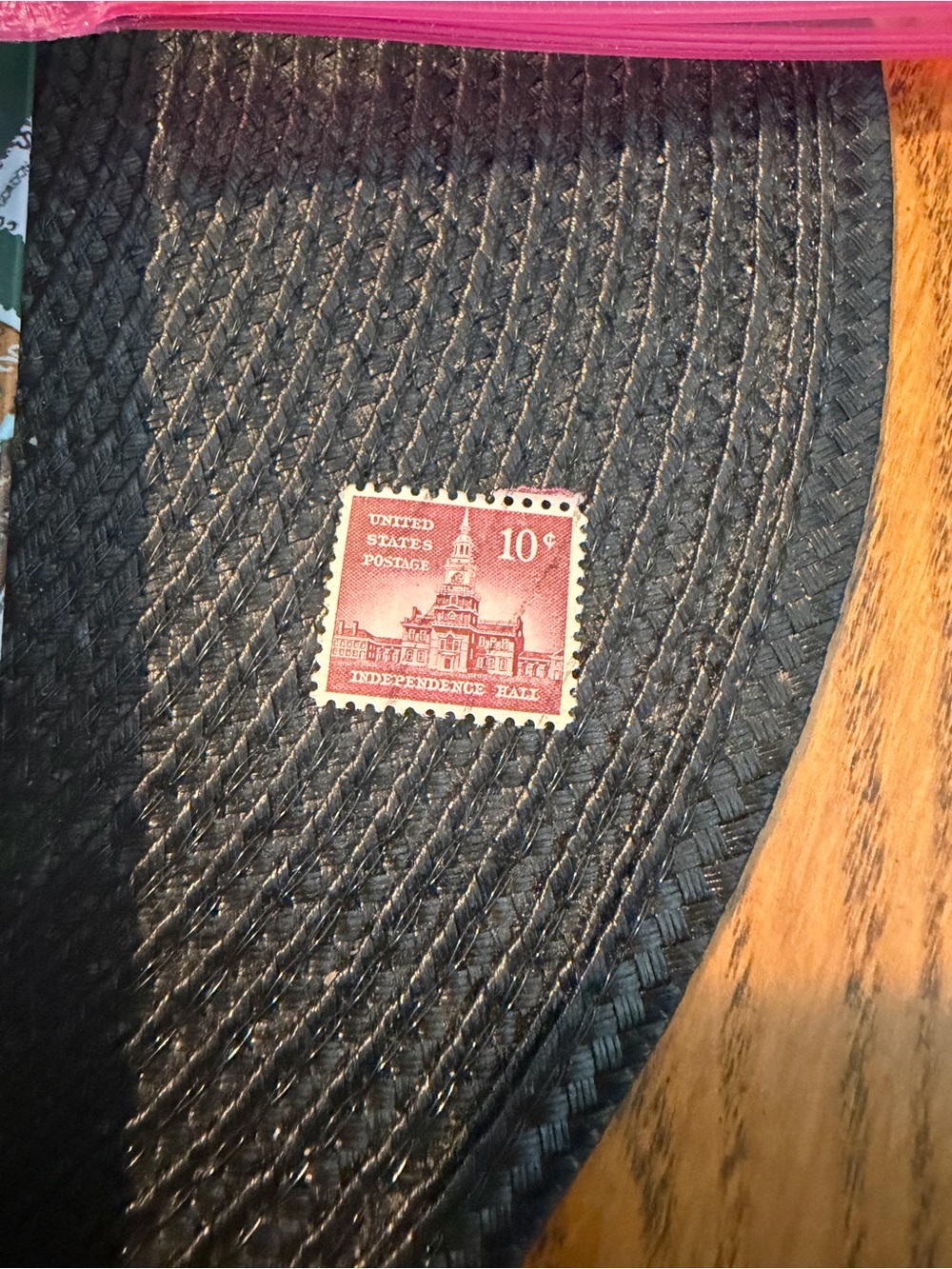 Vintage United States Independence Hall 1956 Canceled 10 Cent Stamp